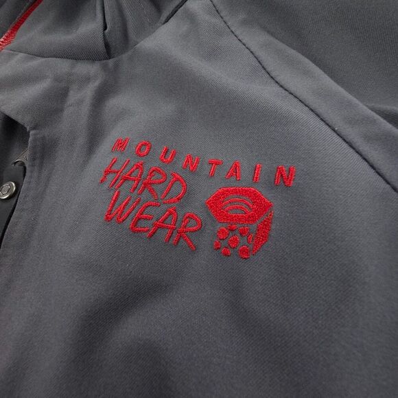 MOUNTAIN HARDWEAR Conduit Soft Shell Jacket Waterproof Windbreaker Gorpcore Gray - Picture 6 of 12